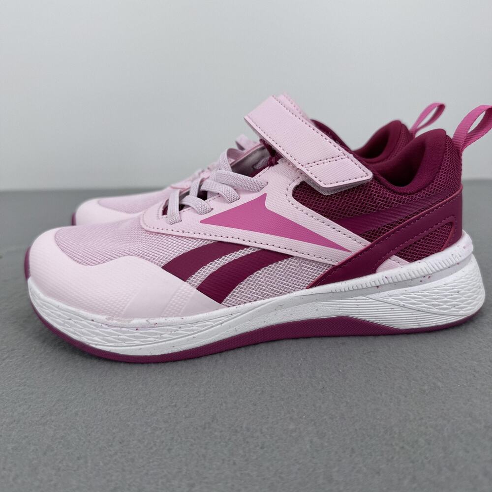 Reebok‎ Nano Training Shoes Youth Size 3 Pink Hook & Loop CrossFit Gym Athletic